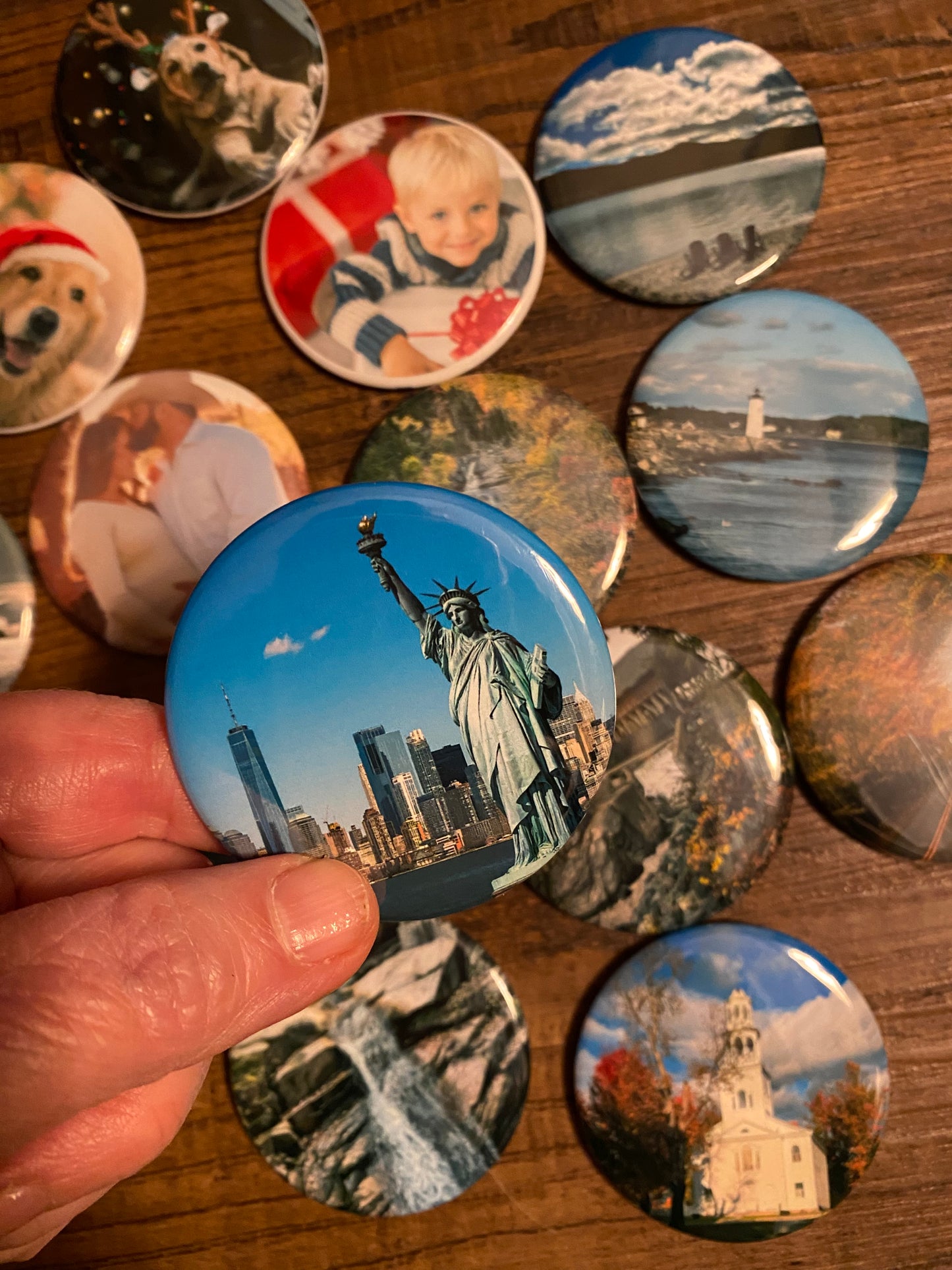 Custom Photo Magnets - Set of 9 - Memory Lane Magnets
