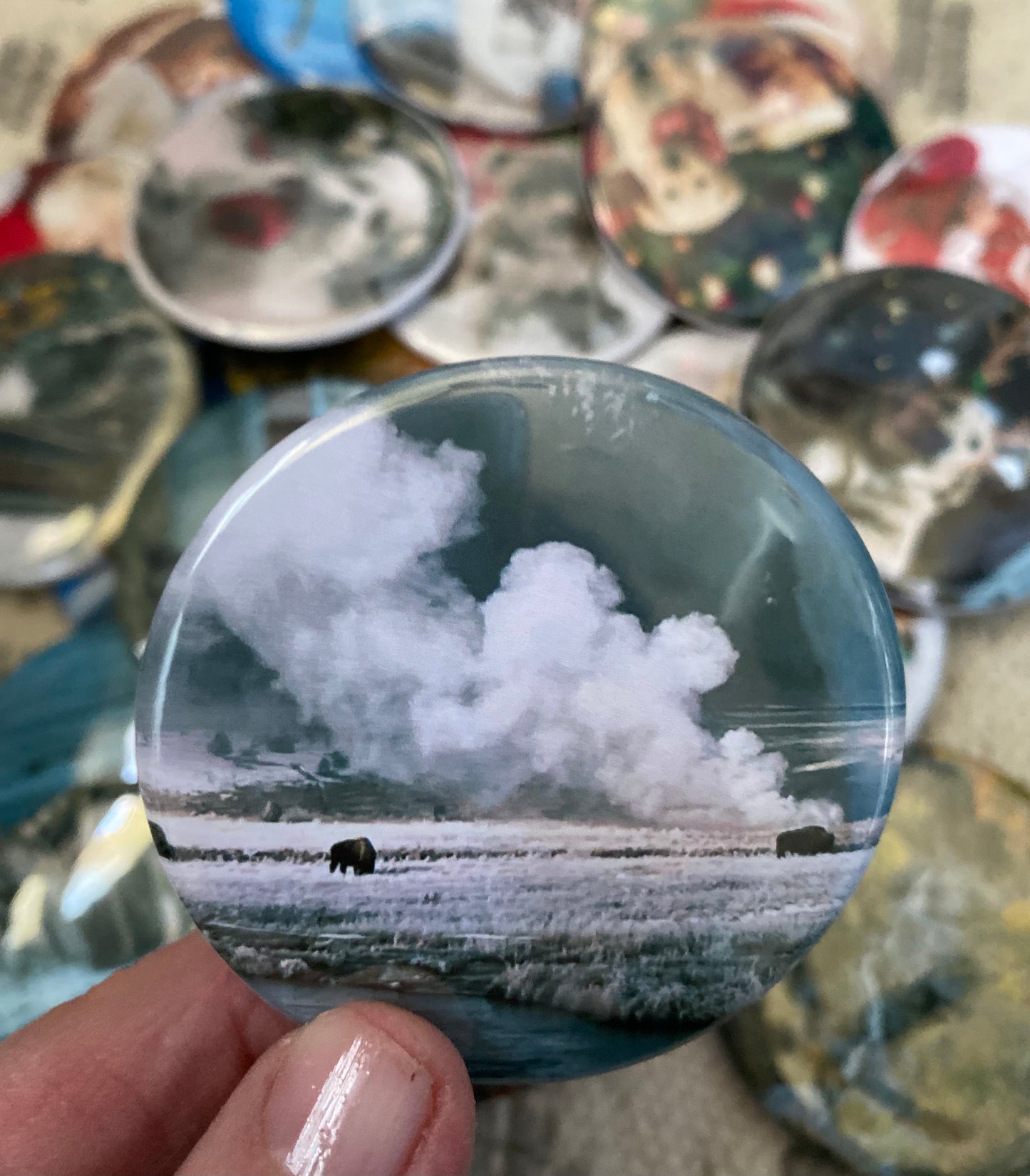 Custom Photo Magnets - Set of 9 - Memory Lane Magnets