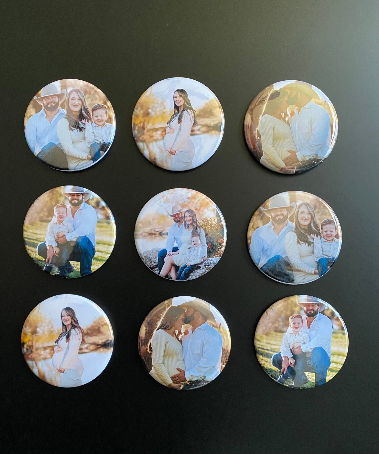 Custom Photo Magnets - Set of 9 - Memory Lane Magnets