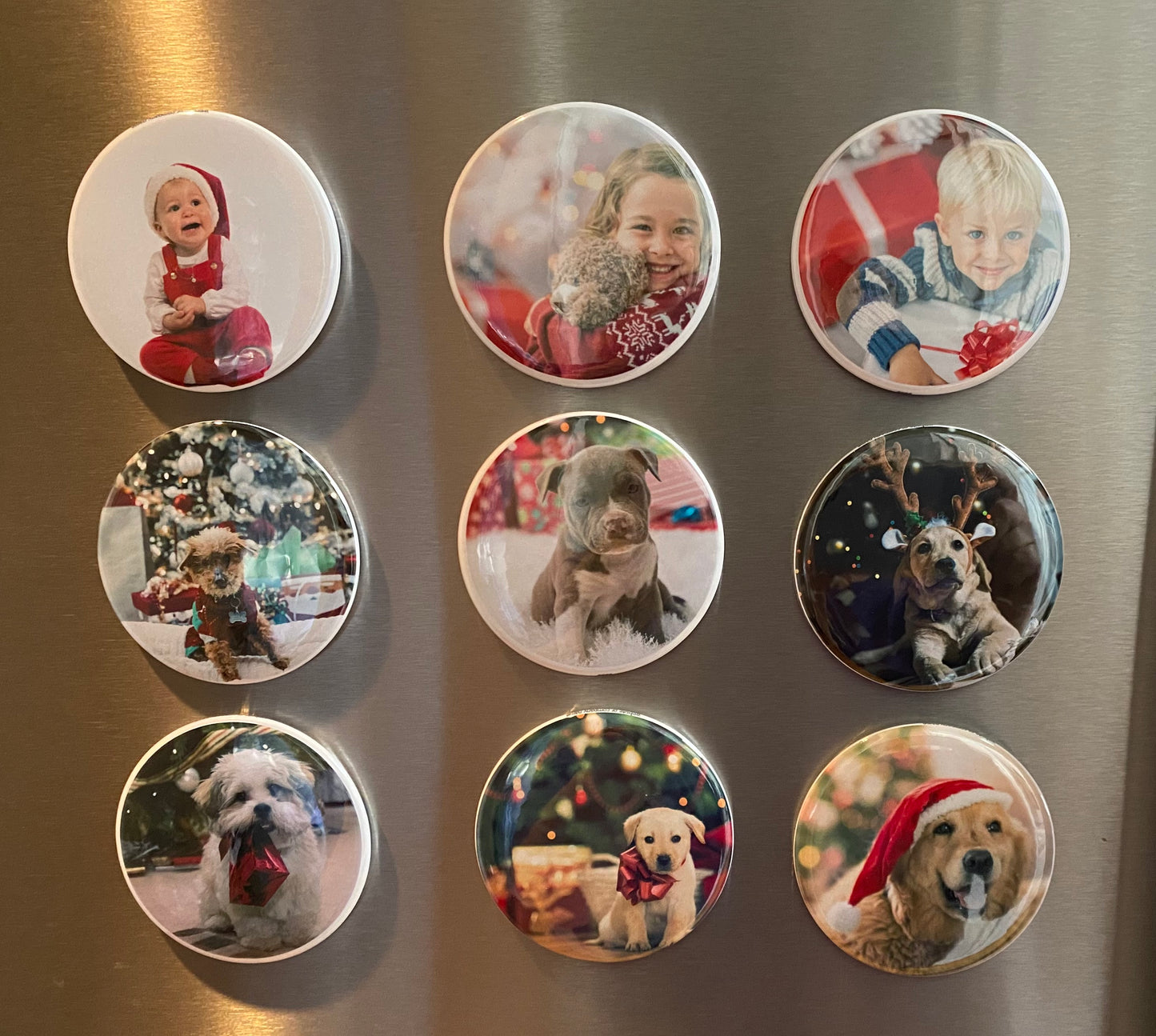 Custom Photo Magnets - Set of 9 - Memory Lane Magnets