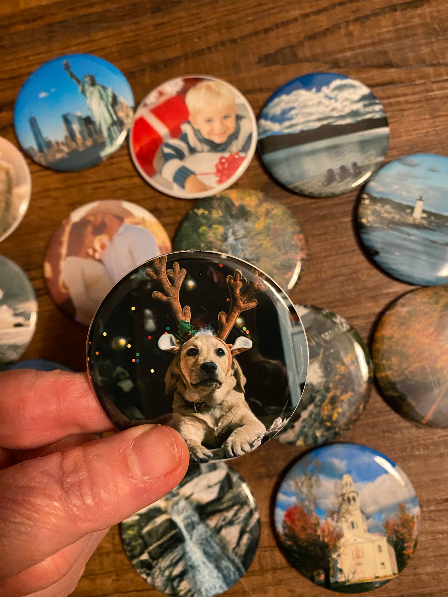 Custom Photo Magnets - Set of 9 - Memory Lane Magnets