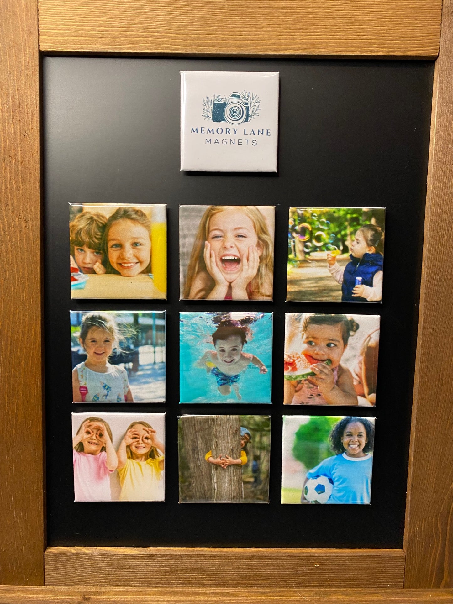Custom Photo Magnets - Set of 9 - Memory Lane Magnets